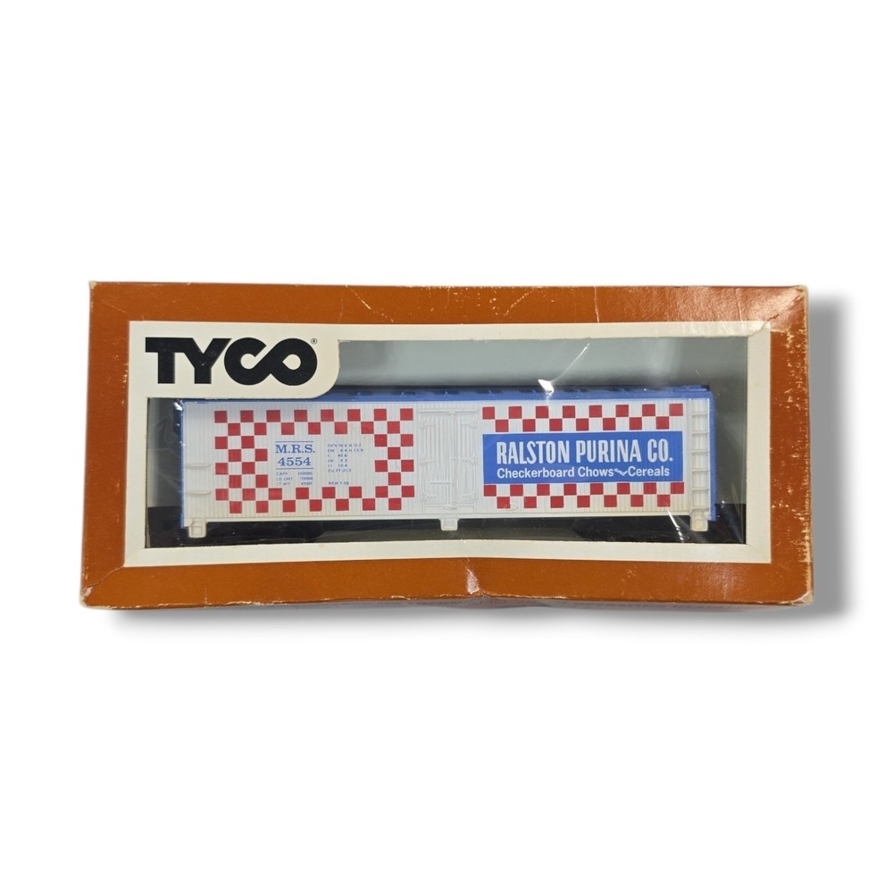 Vintage Tyco HO Gauge Ralston Purina Co. Boxcar 4554 With Original Box 1970's‎